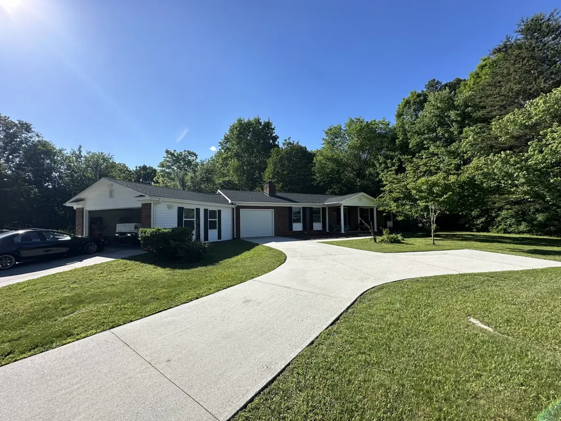 Residential driveway and exterior cleaning by CRC